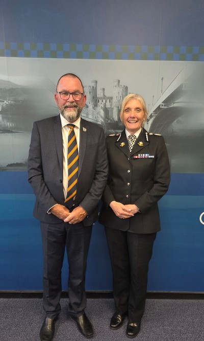 Steve Williams and Chief Constable Amanda Blakeman 