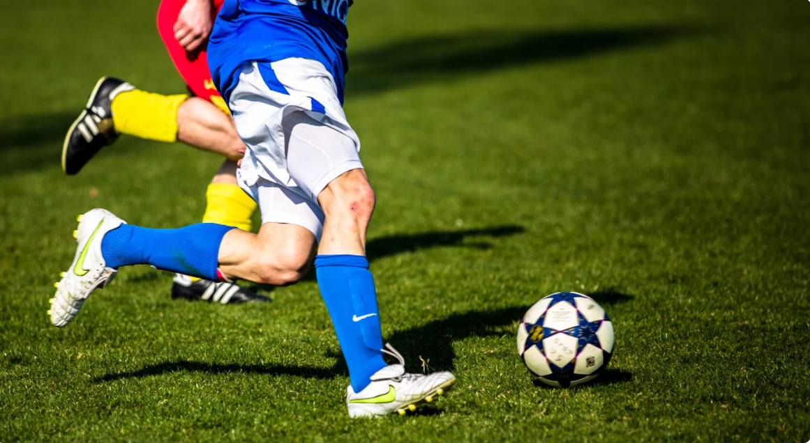 Image from a men's football game.