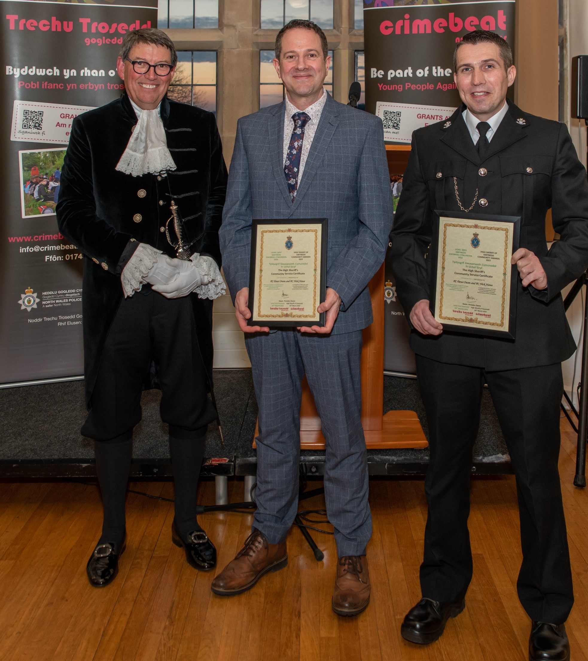 High Sheriff of Gwynedd Crimebeat and  Community Service Awards 2022
