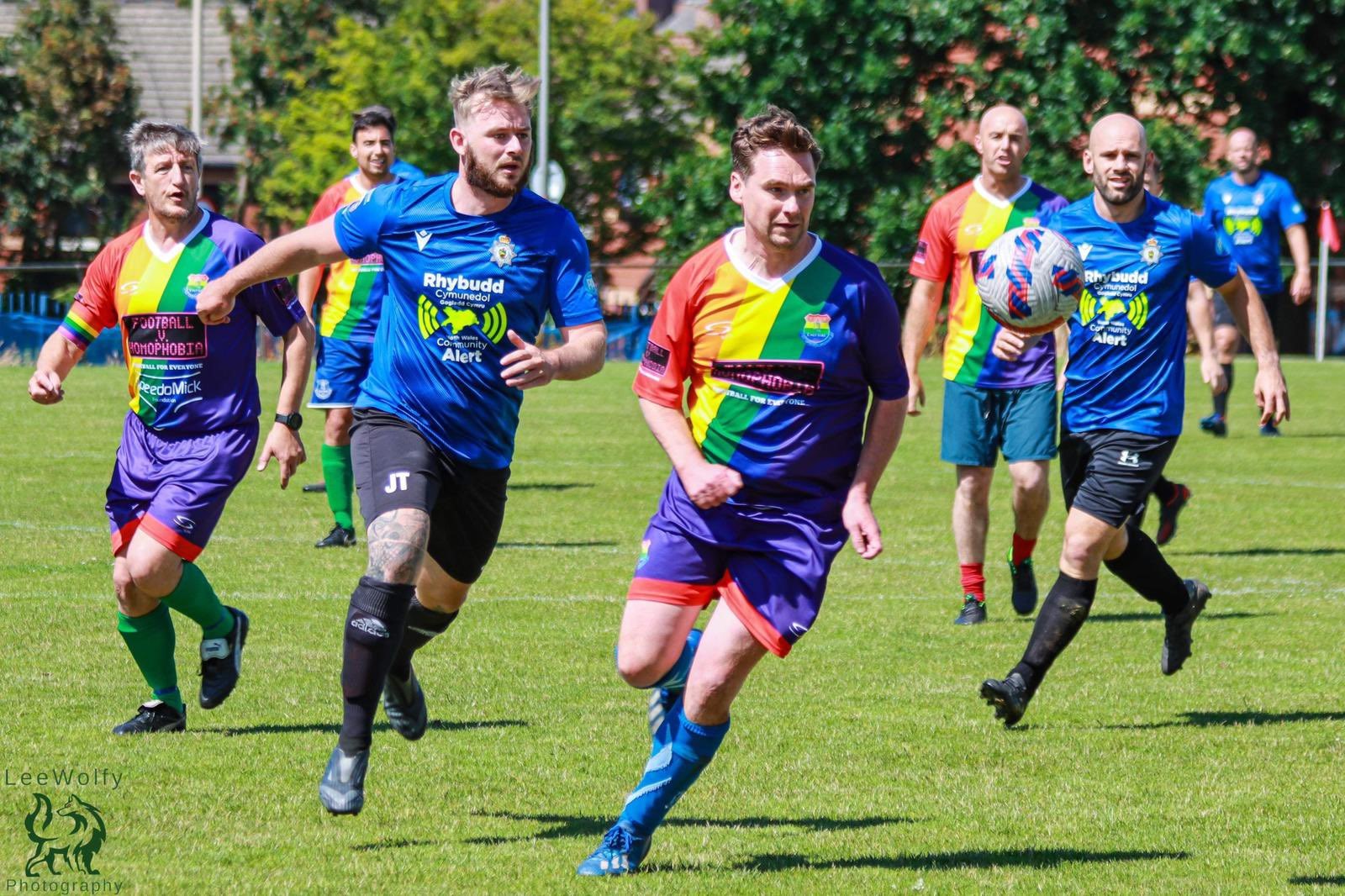 Wrexham Town Police Station FC in action