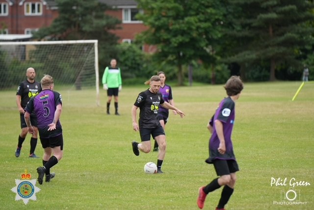 Action from Wrexham Town Police Station FC's recent clash with Bellevue FC. Picture: PHIL GREEN.