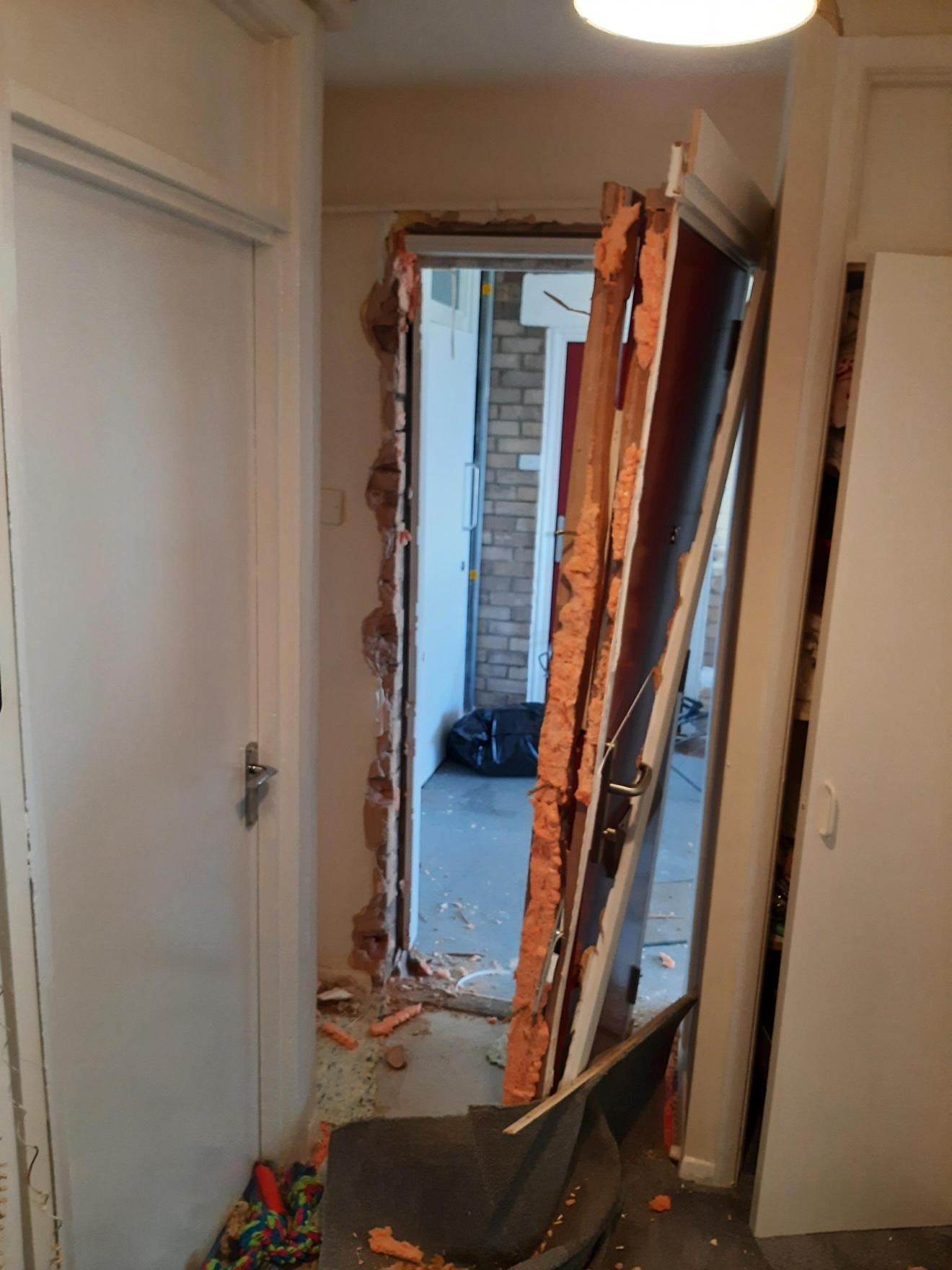 Door to property at warrant address