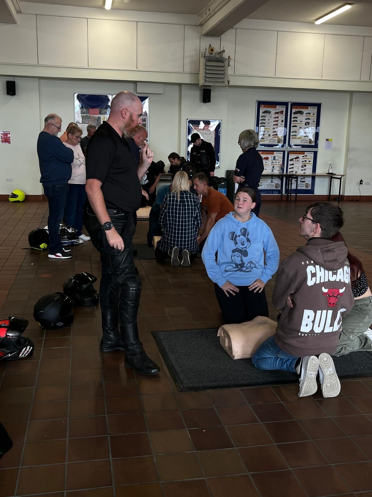Photograph of the BikerDown workshop